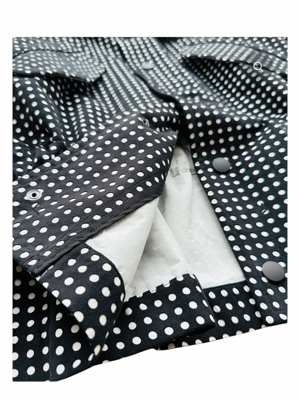 Issey Miyake Black Perforated Generic Polka Dots textured Designer - Picture 12 of 16